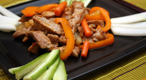 Свинина в кисло-сладком соусе