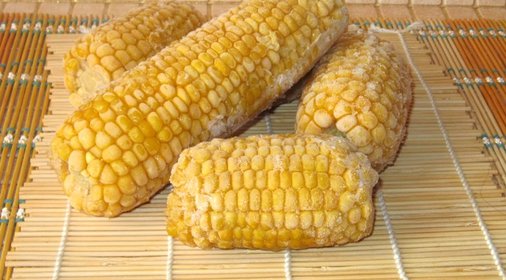 Замороженная вареная кукуруза