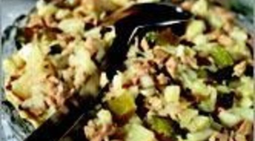 Рыбный салат. Салат из печени трески