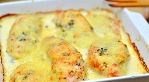 Куриное филе со сливками