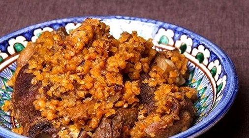 Баранина с чечевицей