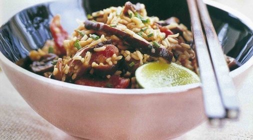 Рис с грибами по-китайски