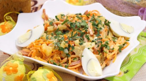 Салат с корейской морковью «Остренький»