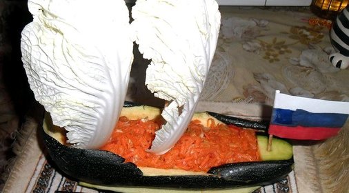 Пикантный тертый салат