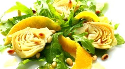 Салат из артишоков и апельсинов