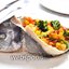 Дорада, фаршированная овощами