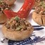 Шампиньоны, фаршированные сыром и орехами