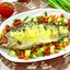 Карась с овощами под сырной корочкой