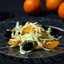 Салат из фенхеля и апельсинов с маслинами