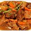 Тушеная говядина с морковью и луком