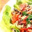 Салат с запеченными и свежими овощами и фетой