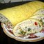 Сырно-яичный рулет с куриным фаршем