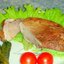 Свинина в медовом соусе с жареными огурцами