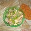 Салат из куриной печени и сердечек