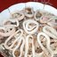 Салат из кальмаров и шампиньонов