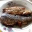 Жареная с лимонным соком скумбрия