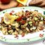 Салат из тунца в пряном соусе из овощей