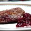 Мясо в брусничном соусе