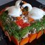 Салат Белый лебедь с говядиной и фасолью