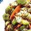 Салат с жареными овощами и гранатом