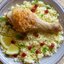 Хрустящая пряная курица с кускусом