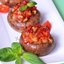 Фаршированные шампиньоны с помидорами и сыром в духовке