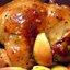 Курица, фаршированная яблоками, в духовке