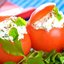 Помидоры, фаршированные козьим сыром