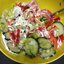 Салат из ранних тепличных овощей