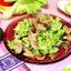 Салат из куриной печени с огурцами