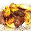 Печень индейки с яблоками