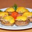 Фаршированные шампиньоны под сырной шапочкой