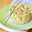Крабовый салат с огурцом и зеленым луком