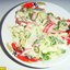 Легкий салат с йогуртом зеленым луком и яйцом