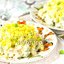 Салат с копчёной курицей и зелёным горошком