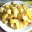 Картофель жареный со шкварками