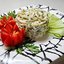 Салат из кальмаров с чесноком