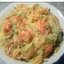 Салат с фунчозой и креветками
