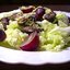Теплый салат с куриной печенью