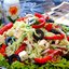 Овощной салат с пекинской капустой, маслинами и брынзой