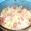 Фруктово-овощной салат с йогуртом и арахисом
