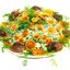 Салат из грибов с сырной заправкой и зеленью