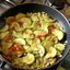 Теплый овощной салат с чесноком и специями