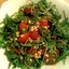 Салат с рукколой, горчичной заправкой и кедровыми орешками