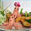 Картофельные дольки фри с сосисками "Веселые осьминожки