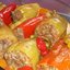 Тушеные перцы с фаршем