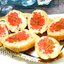 Бутерброды с печенью трески и красной икрой