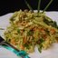 Салат из савойской капусты с горошком и морковью