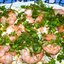 Салат с креветками и красной рыбой