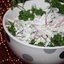 Легкий праздничный салат с языком, орехами и каперсами
